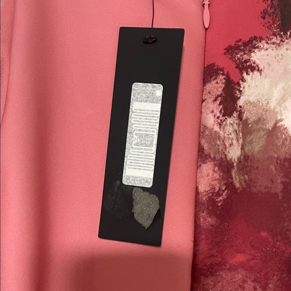 Donna Karan Floral Midi Dress - Red and Pink size 4 - Picture 4 of 4